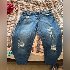 Refuge high rise distressed skinny jeans